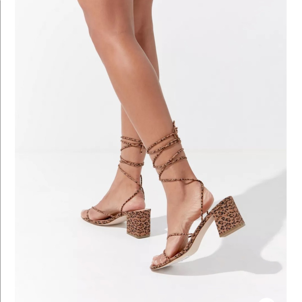 Urban Outfitters Leopard Strappy Sandals